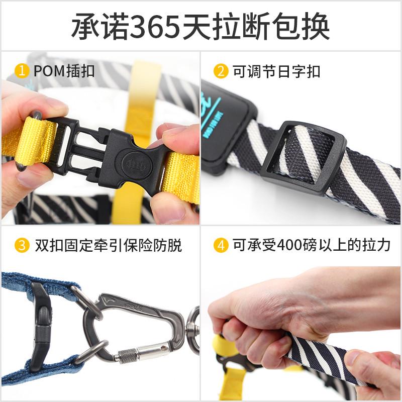 ISPET 宠物胸背带外出狗狗牵引绳背心式狗带小型犬遛狗绳金毛大 - 图0