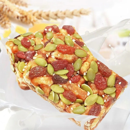 沙琪玛黑糖坚果南瓜籽味杏仁味散装整箱传统糕点充饥夜宵食品早餐 - 图2