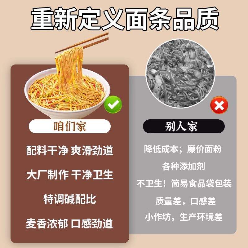 【央妈推荐】正宗手工碱水面条炒面武汉热干面凉面拌面重庆小面 - 图0