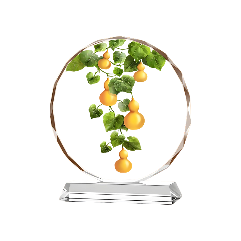 五福临门水晶摆件招财葫芦旺宅家居饰品新房客厅玄关酒柜乔迁礼品,淘宝优惠券,粉丝福利购,淘宝优惠卷