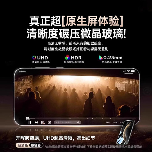 开晖新360°防窥膜适用华为pura70/80pro防窥手机膜mate60/40钢化膜p60p40p50防偷窥50水凝p70+曲面30ultra贴 - 图3