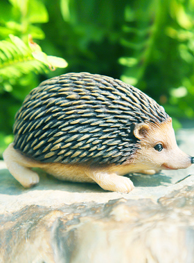 户外庭院花园草地装饰仿真动物小刺猬摆件阳台花盆盆栽造景装饰品