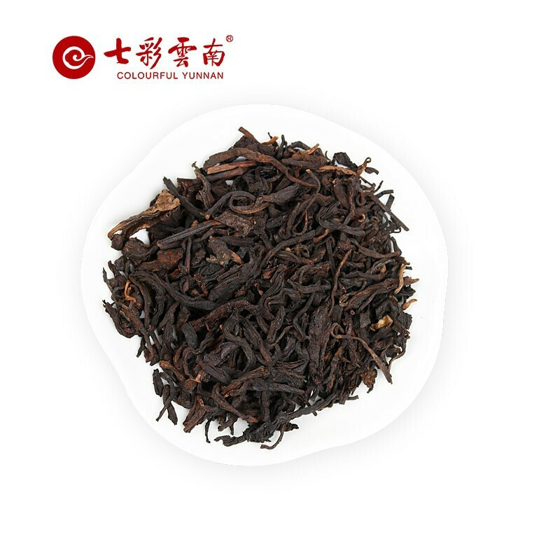 七彩云南普洱茶熟茶散茶原味普洱300g勐海茶区熟普洱茶叶