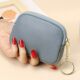 2024 new mini bag soft leather hand zipper small wallet women storage key bag coins coin wallet card bag