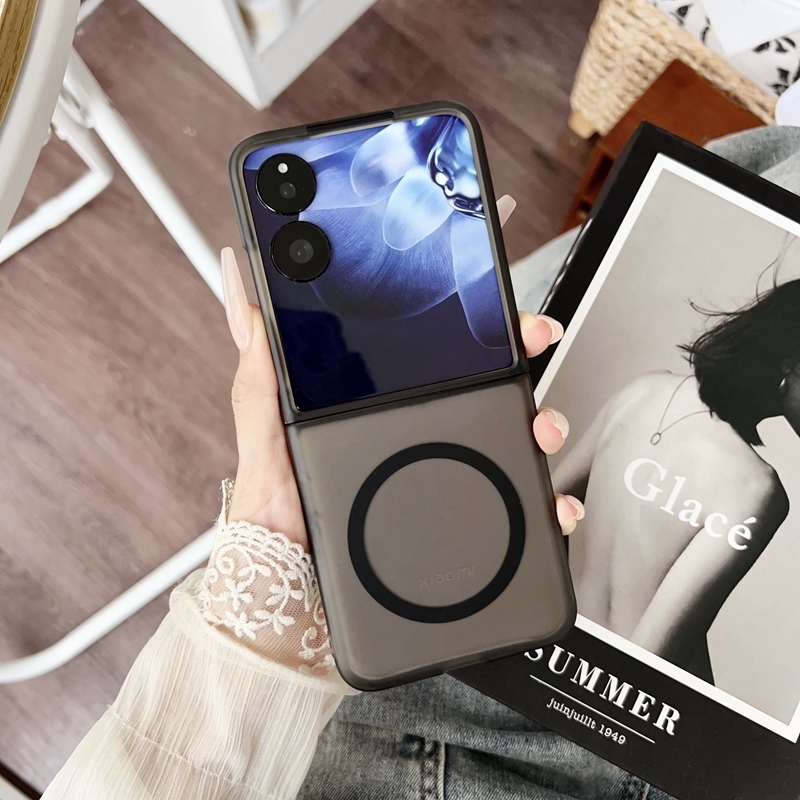 森爽 超薄磨砂Magsafe磁吸适用小米Mix flip2手机壳fold4清新防滑简约男女无线充电吸附创意硬壳高档折叠 - 图2