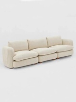 Nordic Cloth Art Arc Sofa-Style Cream Wind Small Household Type Casual Minimalist Lamb Suede Net Red Double Trio Sofa