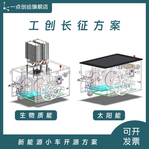 DZ07开源工创新能源车长征教学用具库存含电控教具车太阳生物质能 - 图0