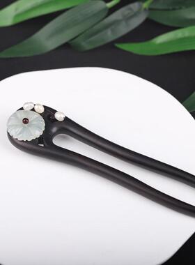 千江水月中式民族风U型发钗发簪