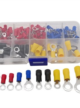 102Pcs/Box 10Kinds RV Ring Terminals Electrical Crimp Wire C