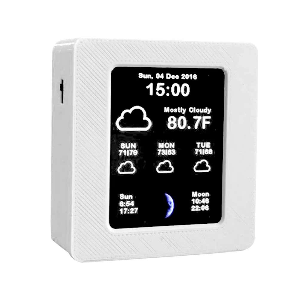 Household Intelligent Wifi Weather Report Clock Time Data Te - 图3