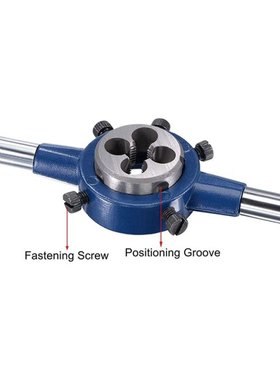 1/2-28 UNEF Tap and Die Set with 38mm Round Die Stock Handle
