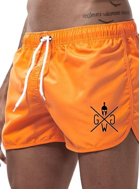 Men's Short Swimming Trunks Summer Swimming Shorts Men's Fa