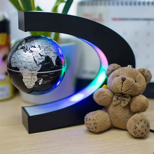Novelty Magnetic Levitation Globe LED World Map Magnetic Lev - 图1