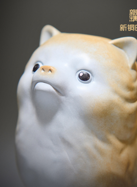新铜时代铜招财中式客厅桌面摆件