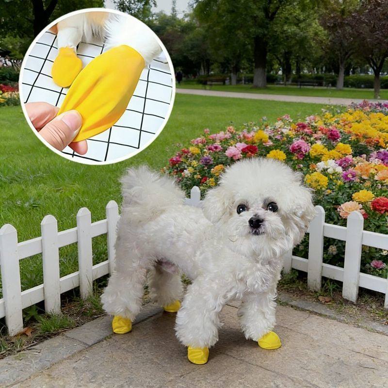 小狗气球鞋乳胶防水鞋套宠物用品狗狗防滑雨鞋外出户外一次性脚套,淘宝优惠券,粉丝福利购,淘宝优惠卷