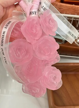 创意手工水晶玫瑰花香熏皂