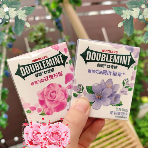 绿箭口香糖12片金装32g原味薄荷青柠味盒装清新口气便携休闲零食 - 图2