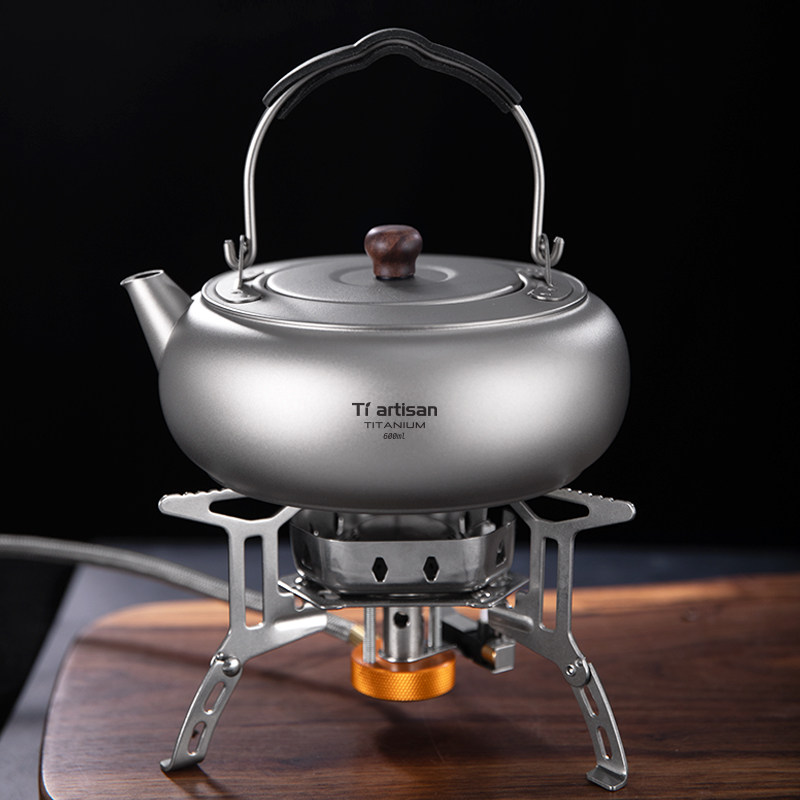 钛工匠纯钛烧水煮茶壶户外露营圆水壶电磁炉电陶炉泡茶专用钛茶具,淘宝优惠券,粉丝福利购,淘宝优惠卷