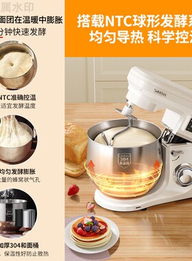 三利达厨师机家用商用和面机全自动揉面发酵打蛋料理机10升大容量