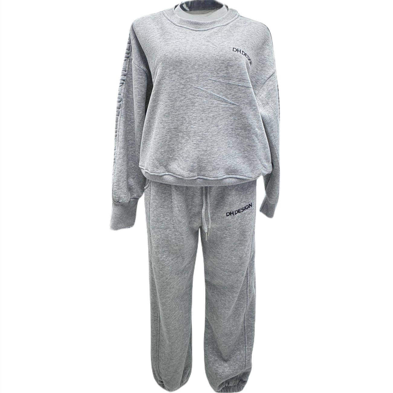 BW 圆领休闲卫衣卫裤重磅加绒套装两件套女舒适极简主义穿搭,淘宝优惠券,粉丝福利购,淘宝优惠卷