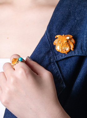 PalnartPoc手作小飞象章鱼戒指