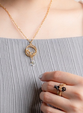 Palnartpoc合金女猫咪项链