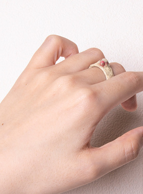 Palnartpoc女合金戒指禾雀文鸟