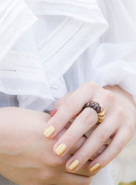 Palnartpoc巧克力多纳圈戒指