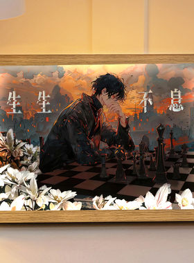十日终焉灯光画齐夏周边手办小夜灯动漫生日礼物氛围灯装饰摆画