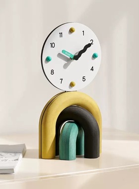 样板间玄关装饰品客厅座钟装饰品