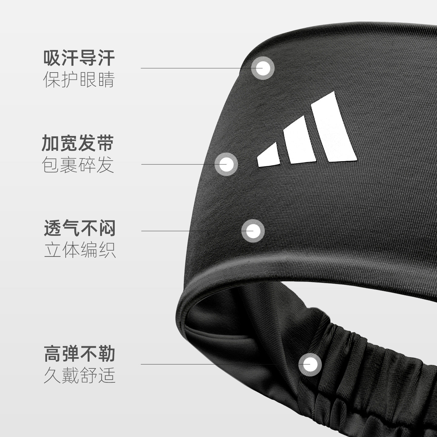 Adidas阿迪达斯运动发带头带止汗吸汗头巾女导汗带跑步羽毛球瑜伽,淘宝优惠券,粉丝福利购,淘宝优惠卷