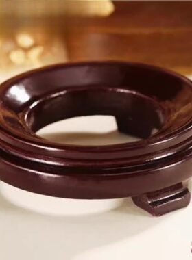 红木实木大小葫芦底座水晶球圆形工艺品核桃天然葫芦托架专用摆件