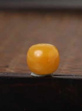 新疆和田玉籽料黄沁圆珠手链