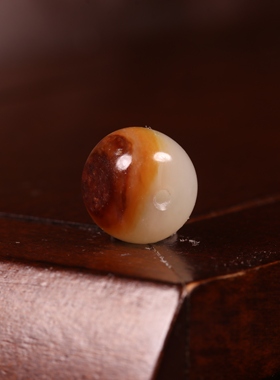 新疆和田玉籽料白玉老型珠手串