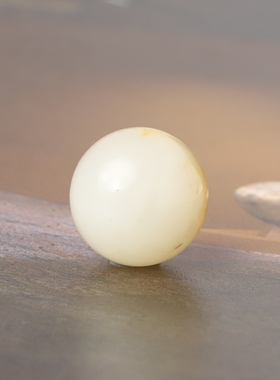 和田玉籽料黄沁圆珠珠子单珠手串