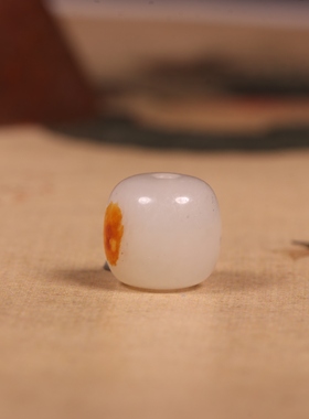 新疆和田玉籽料白玉老型珠手串