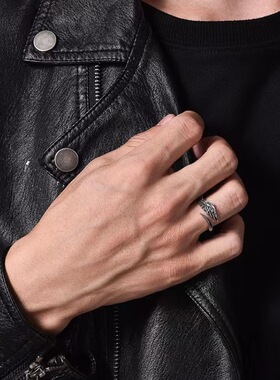 日本coss koko银天使翅膀守护之翼戒指男女潮情侣小众复古羽毛