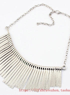 金属片欧美女项链 metal necklace women jewelry accessories