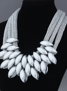 欧美夸张女项链编织多层外贸饰品 women necklaces jewelry
