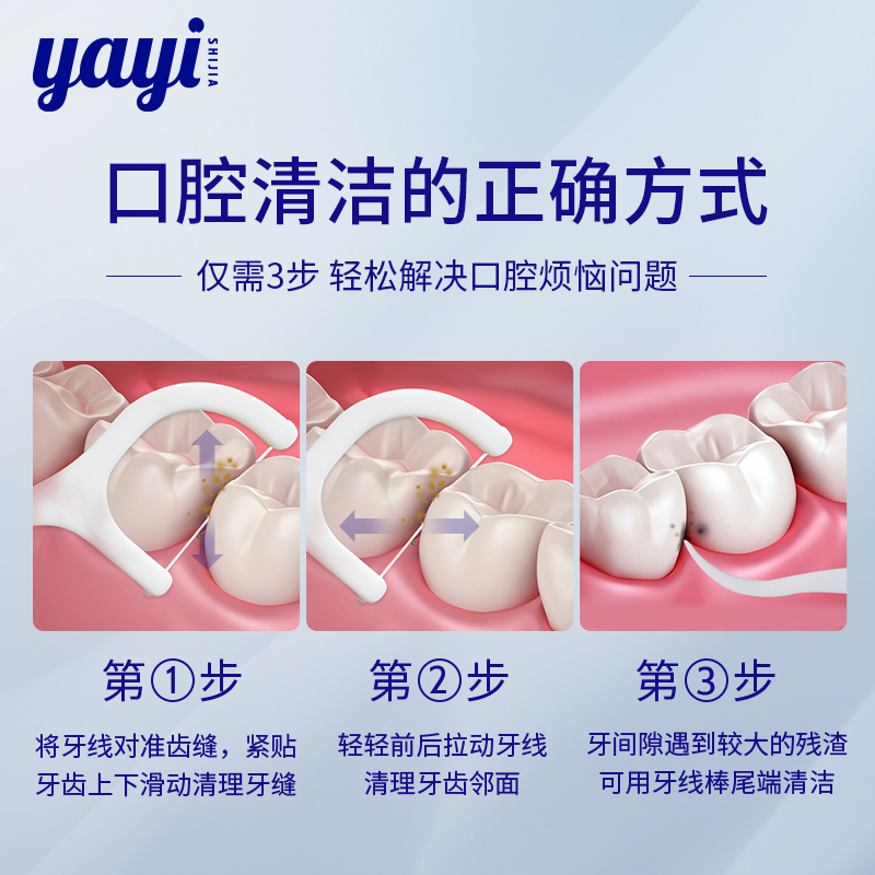 牙医世家牙线家庭装牙签线剔牙线双线大包装便携式旅行装随身携带