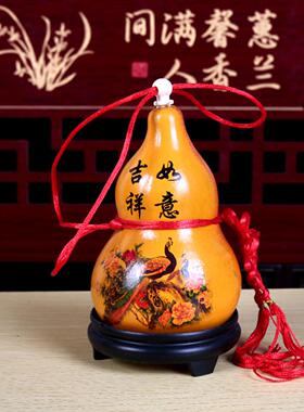 销售亚腰彩绘葫芦吉祥图案工艺大