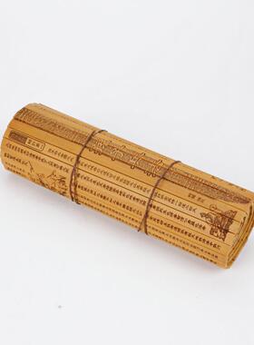 书写竹简竹制品复古手工竹编