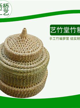 手工竹编幼儿园活动竹帽舞蹈