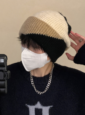 针织帽男士冬季保暖帽