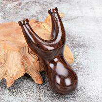 Slingshot log ebony solid wood Slingshot wood recurve flat leather outdoor extra hard purple sandalwood stainless steel
