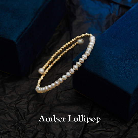 Anbalolali 14k gold pearl bracelet
