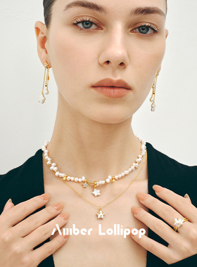 安铂洛利错位珍珠项链