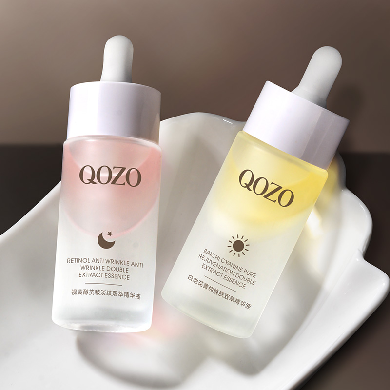 【QOZO】白池花菁纯早C晚A精华液