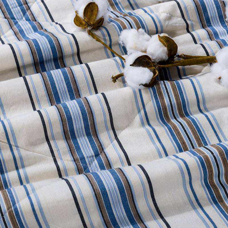 黄河口老粗布夏凉被全棉纯棉手工羽丝棉被1.8米床单双人夏季被子