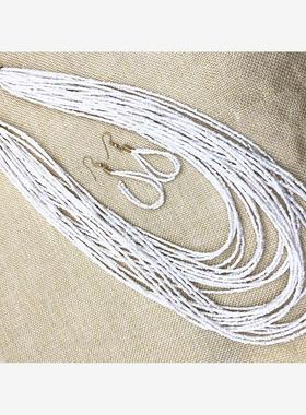 波西米亚多层米珠项链耳环套装Bohemian Measly Necklace wo'men